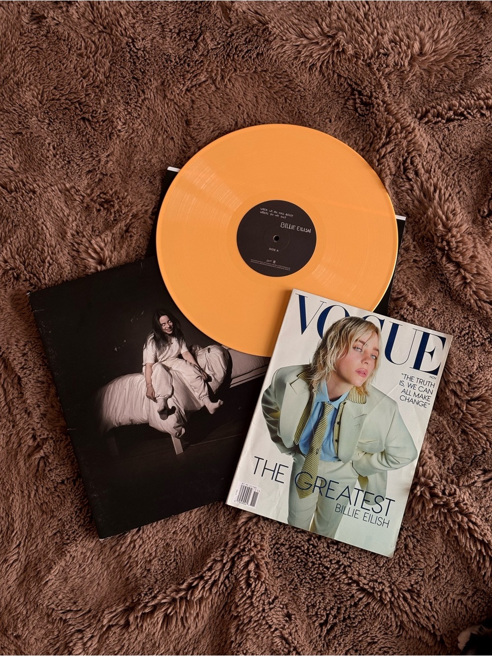 Billie Eilish Bundle Yellow Vinyl + Vogue November 2024